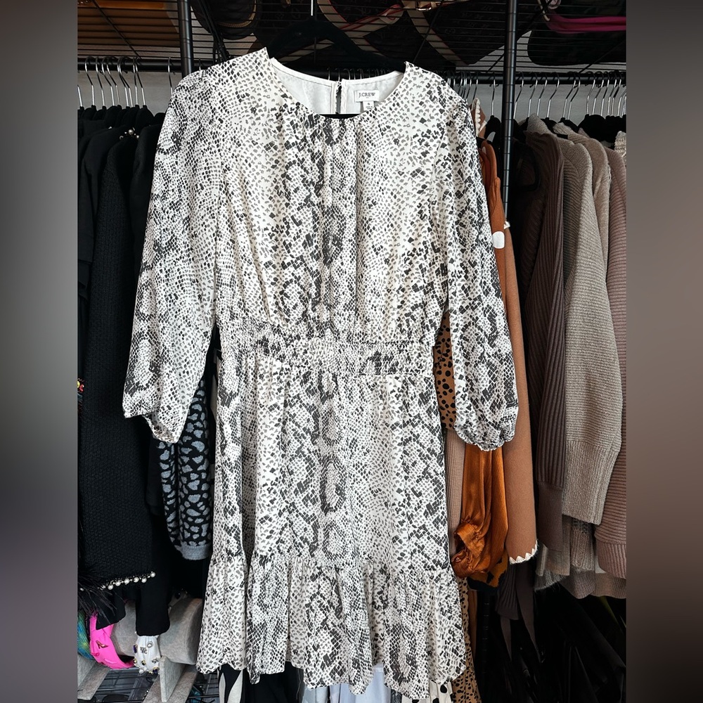 Snake print dress